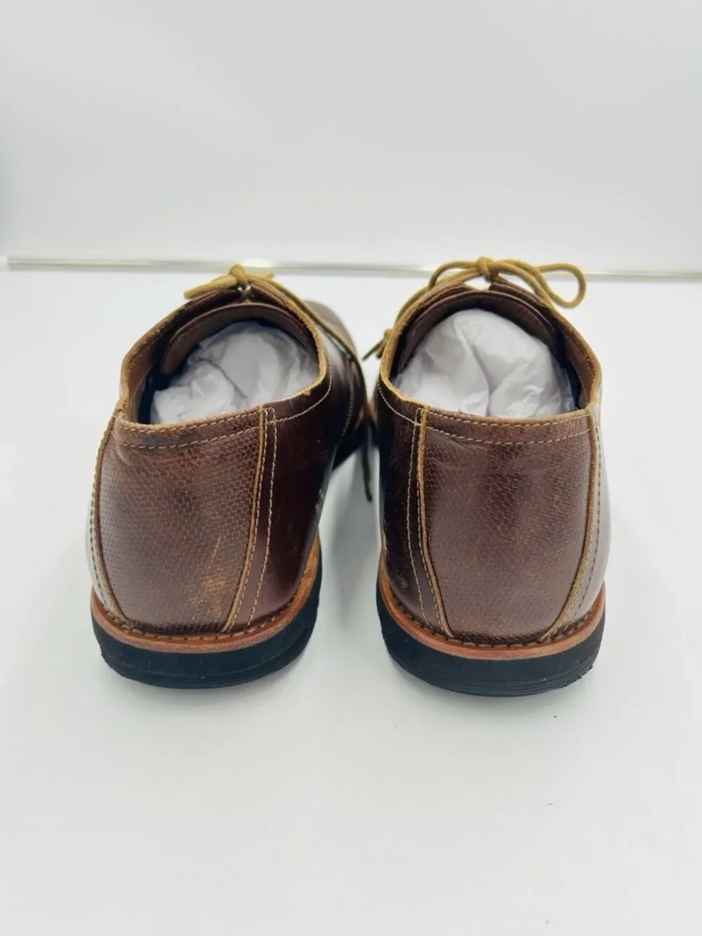 Timberland Classic Oxford Lace-Up Shoes Brown Genuine Leather Men's Size 13